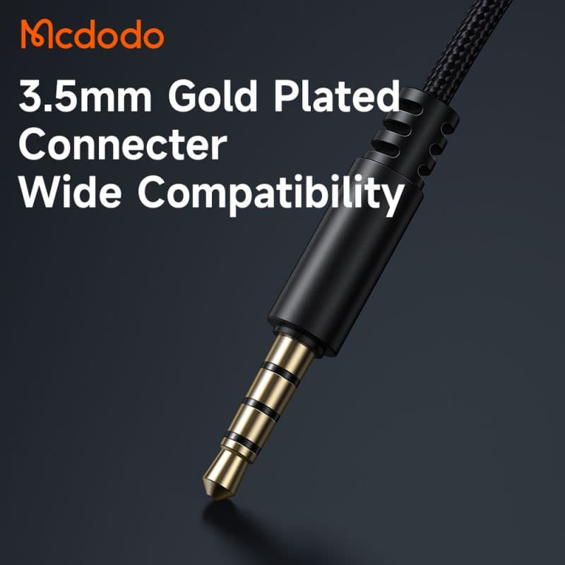 هندزفری سيم دار مک دودو مدل Mcdodo HP-4060 پورت ورودی جک 3.5 میلمتری — تصویر ۶