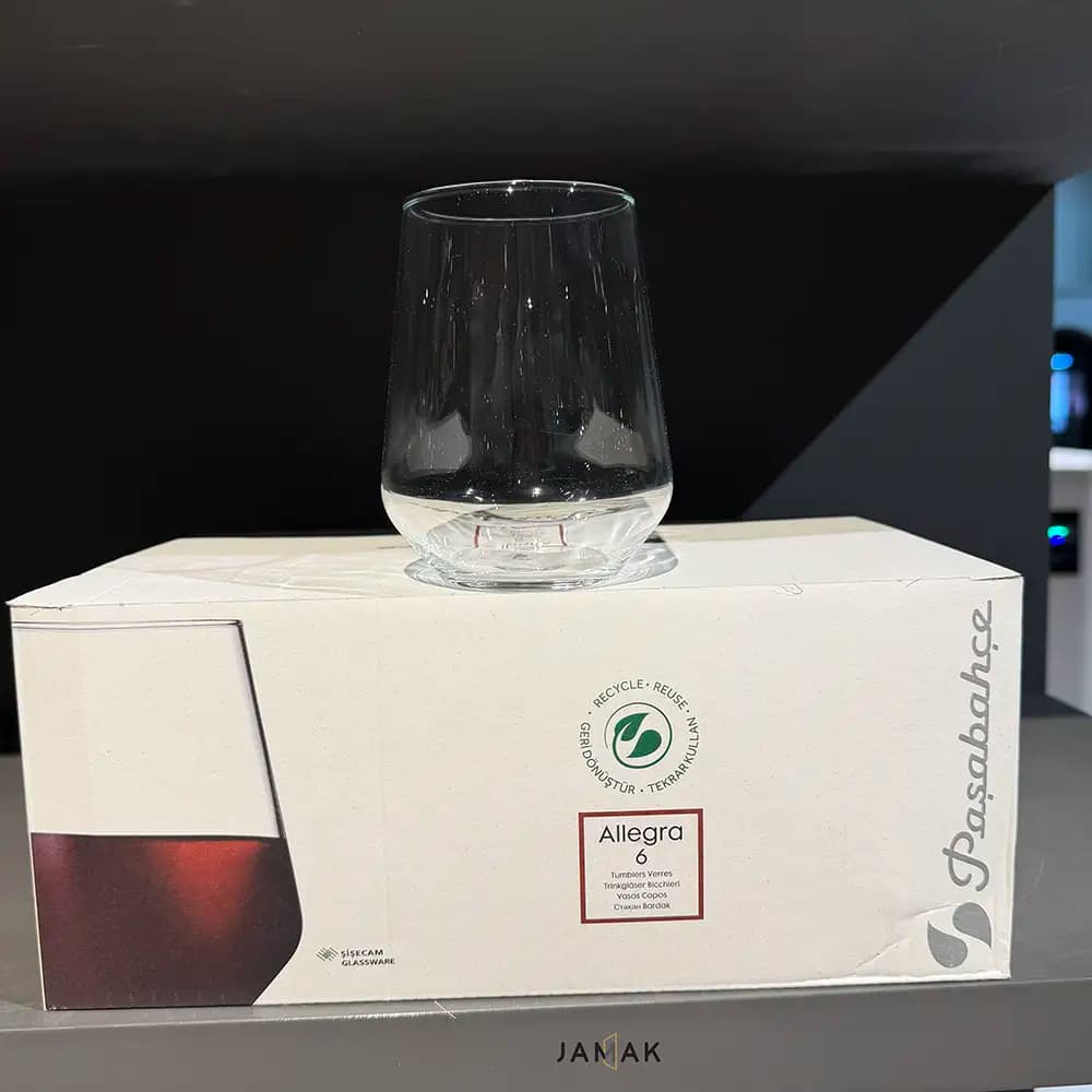 لیوان پاشاباغچه مدل الگرا کد 41536 بسته 6 عددی