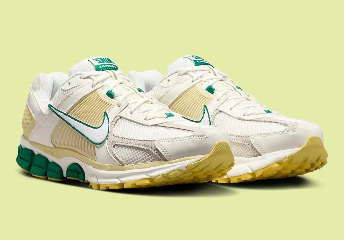 کتونی مردانه Nike مدل Zoom Vomero 5 Malachite Alabaster — تصویر ۸