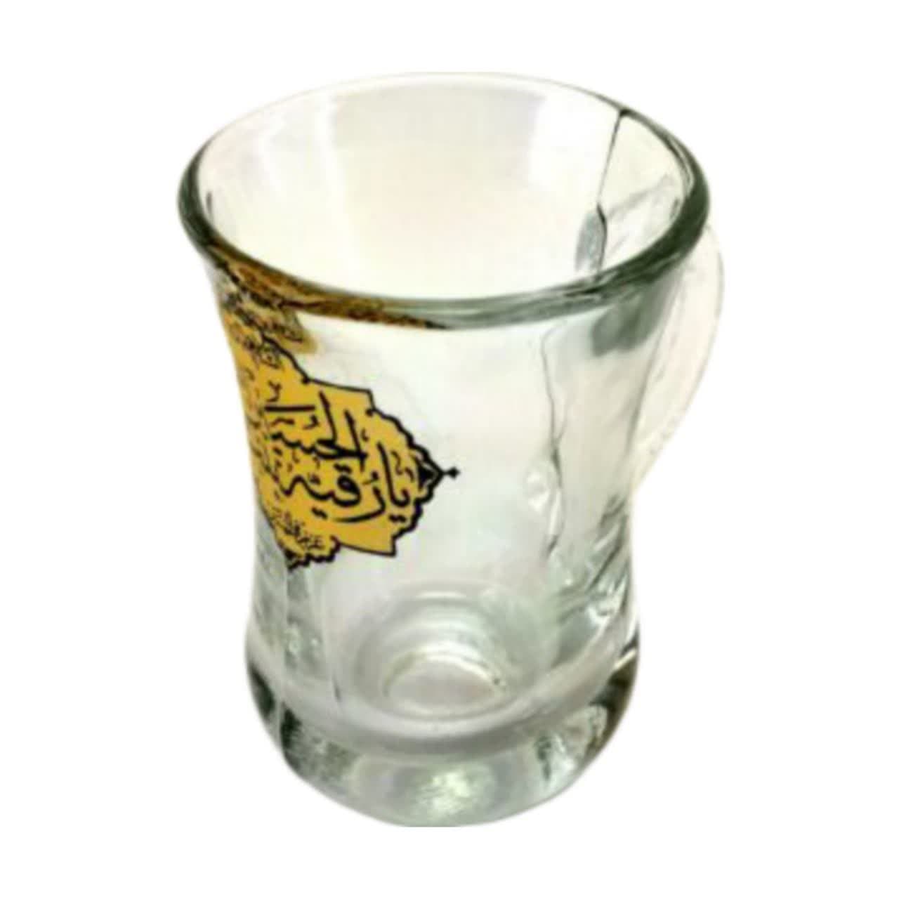استکان کمرباریک دسته دار یا رقیه س-6تایی کد 103450