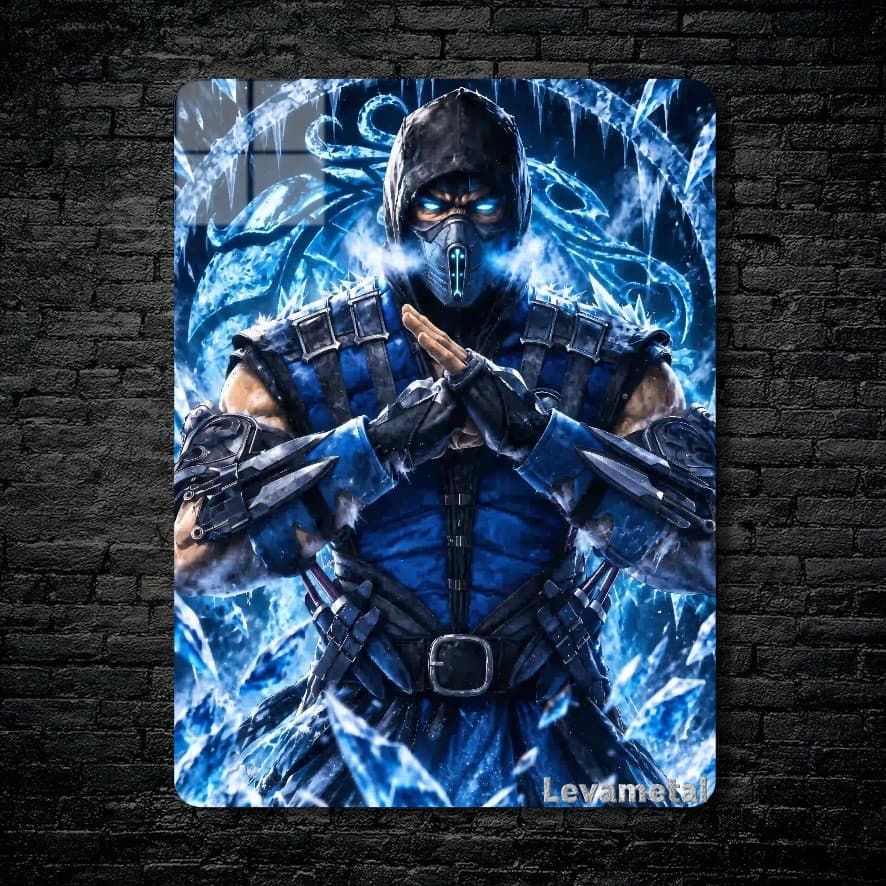 متال پوستر ساب زیرو Sub-zero از بازی مورتال کمبت Mortal Kombat با کد E-753