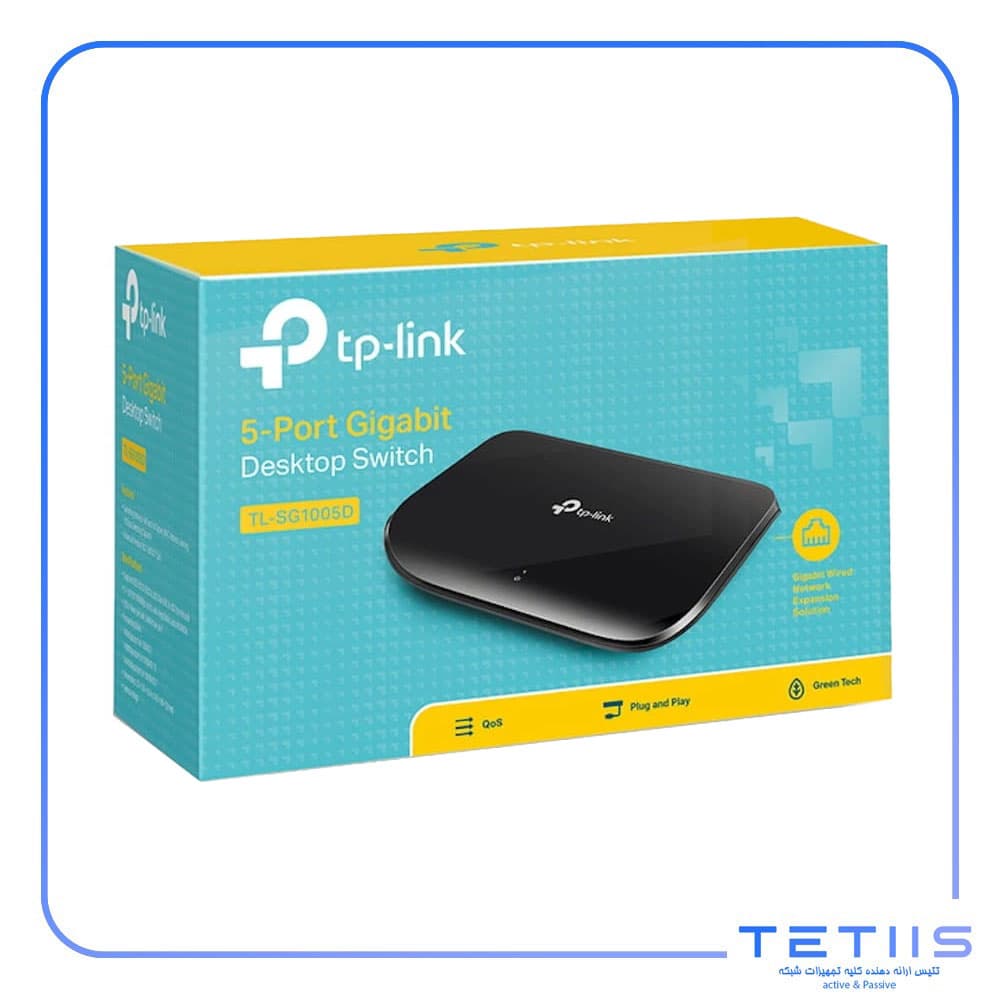 سوییچ 5 پورت تی پی لینک New Design TL-SG1005D — تصویر ۲