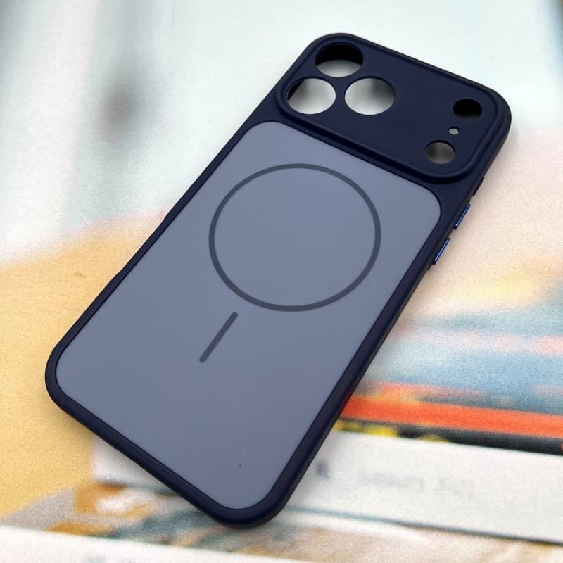 قاب گوشی iPhone 17 Pro Max آیفون سیلیکونی Soft Case پاستلی طرح مگ سیف Magsafe محافظ لنز دار فیلی کد 802984 — تصویر ۲