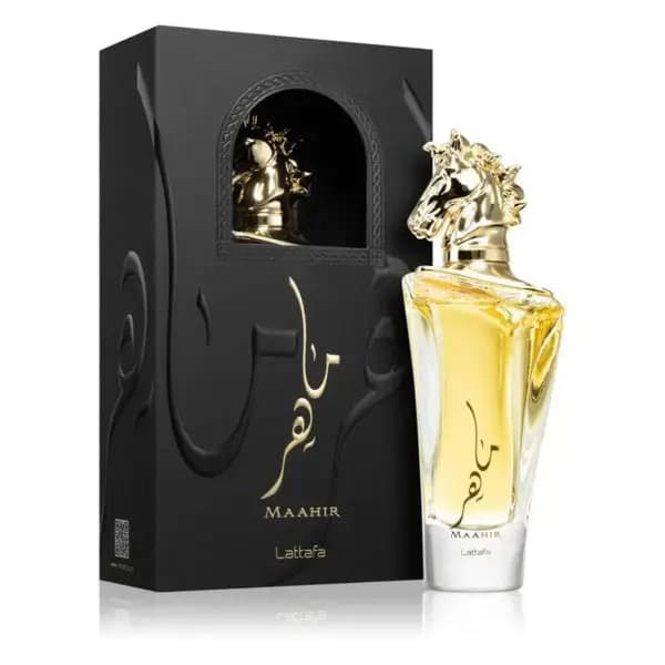 عطر ادکلن لطافه ماهر طلایی اصل | Lattafa Perfumes Maahir — تصویر ۲