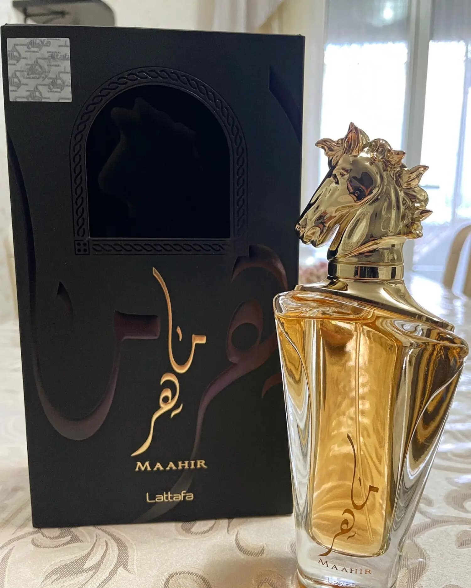 عطر ادکلن لطافه ماهر طلایی اصل | Lattafa Perfumes Maahir — تصویر ۴