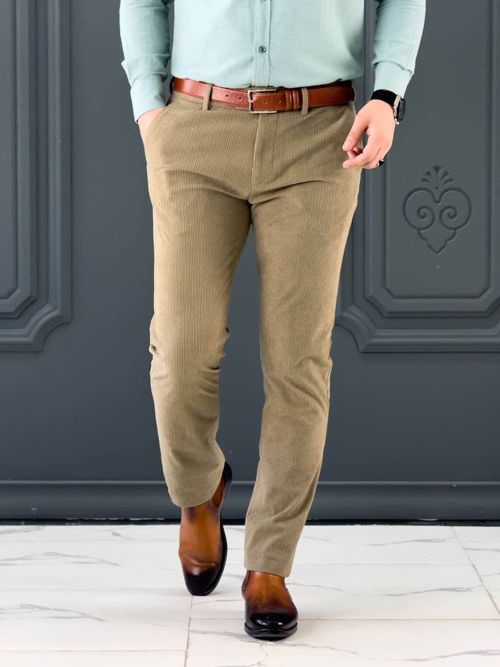 شلوار Massimo 5114 زیتونی — تصویر ۳
