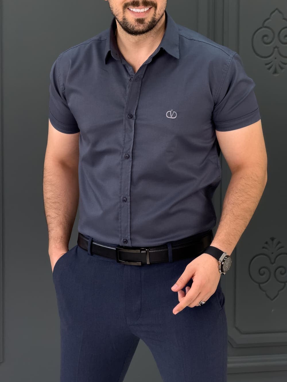 پیراهن 040225 VALENTINO آبی تیره