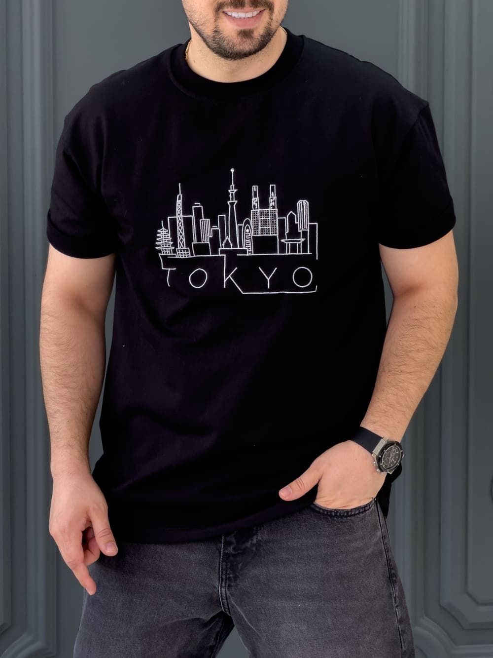 تیشرت 171011 TOKYO مشکی