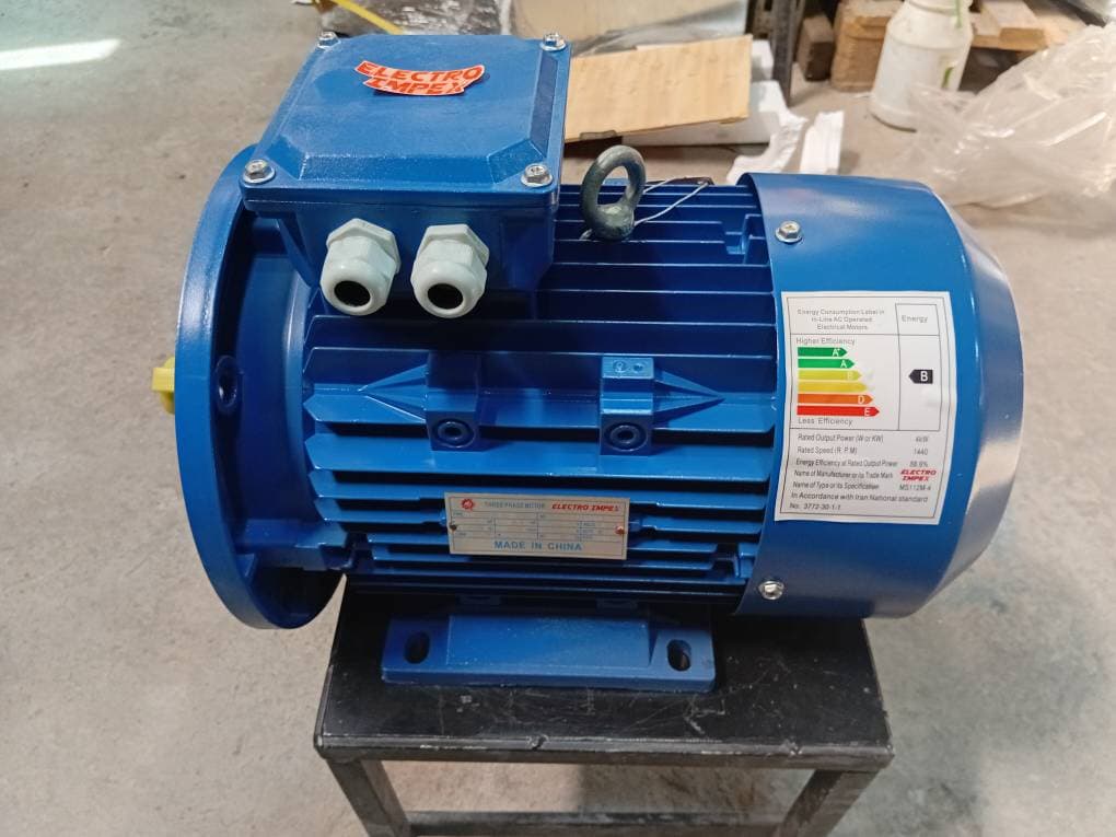 الکتروموتور ایمپکس سه فاز 4 کیلووات 1500 دور آلومینیوم B35 مدل MS112M-4 — تصویر ۷