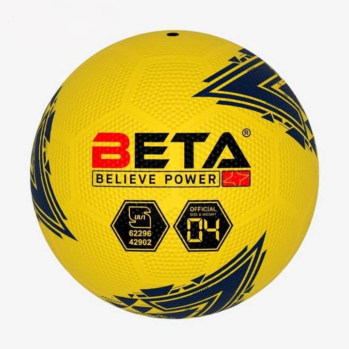 توپ فوتبال لاستیکی بتا سایز 4 (Beta Football Ball) — تصویر ۳