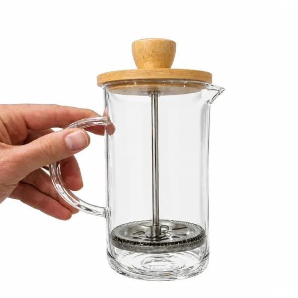 فرنچ پرس پیرکس درب بامبو ۳۵۰ میلی‌لیتر — تصویر ۲