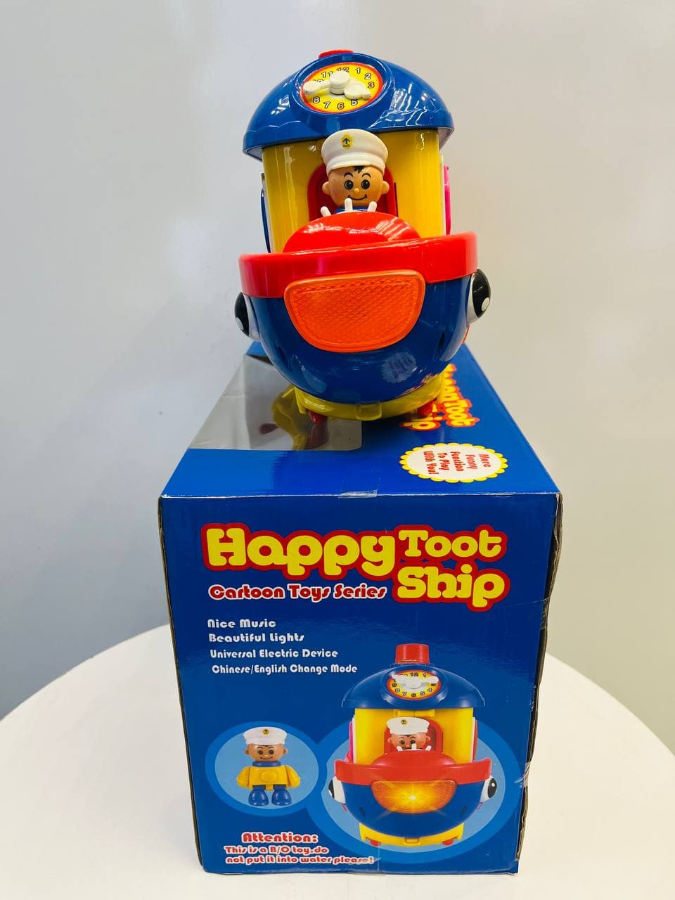 اسباب بازی کشتی موزیکال و حرکتی 4 کاره لگو اموزشی و پیانو موزیکال HAPPY TOOT SHIP — تصویر ۳