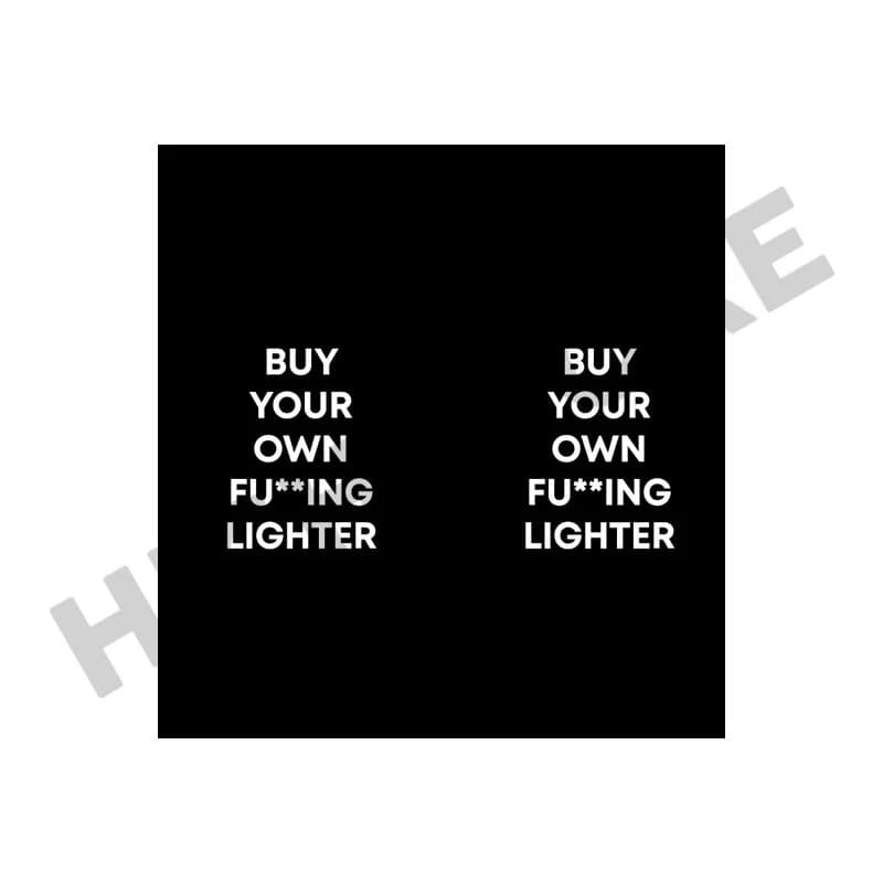 فندک Buy Your Own مشکی — تصویر ۲