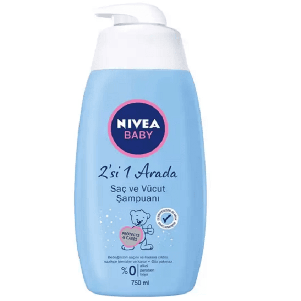 شامپو بچه سر و بدن نیوا مدل protect and cares حجم 500میل NIVEA
