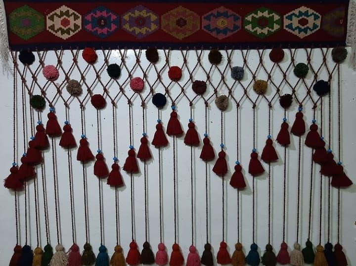 سردری گلیمی پشمی کد 10347
