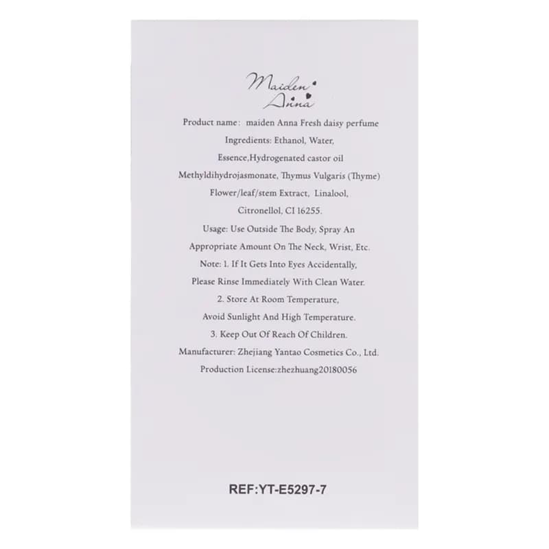 عطر بیکینی میدن آنا مدل Fresh daisy رایحه گلی و شیرین — تصویر ۳