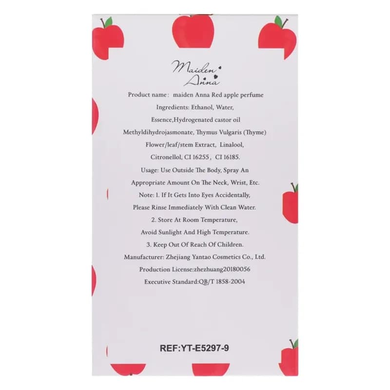 عطر بیکینی میدن آنا مدل Red apple رایحه خنک و میوه ای شیرین — تصویر ۳