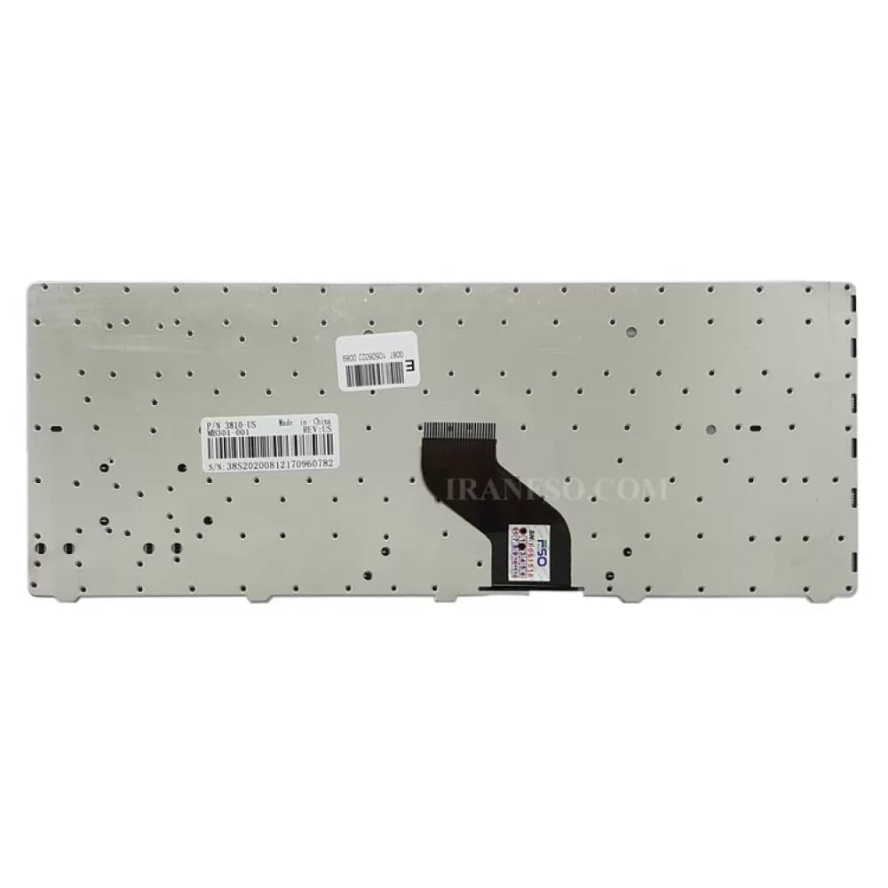 کیبرد لپ تاپ ایسر بدون جای پیچ پشتی 4810 Aspire -3810 — تصویر ۲