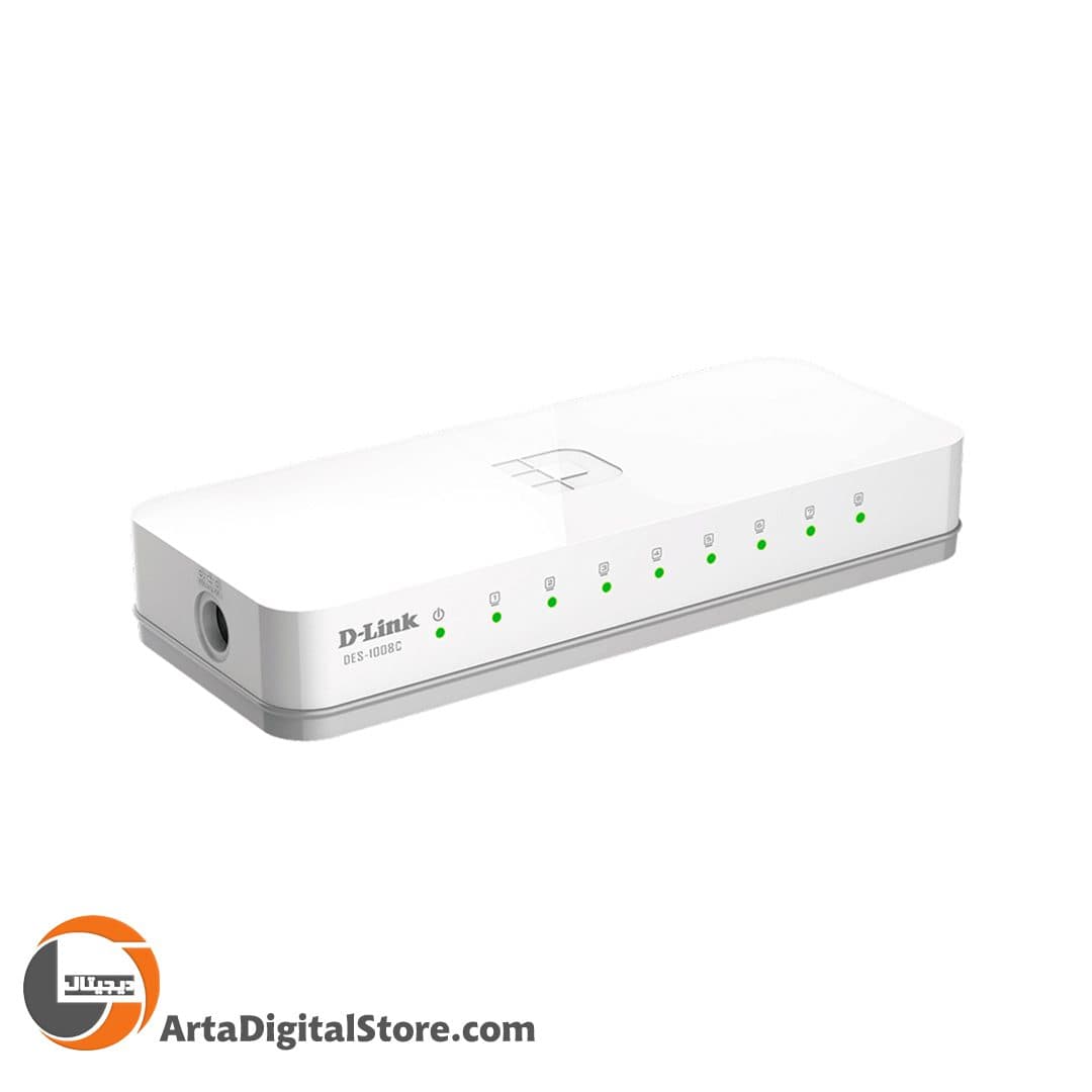 سوییچ دی لینک D-Link DES-1008C 8Port White — تصویر ۳
