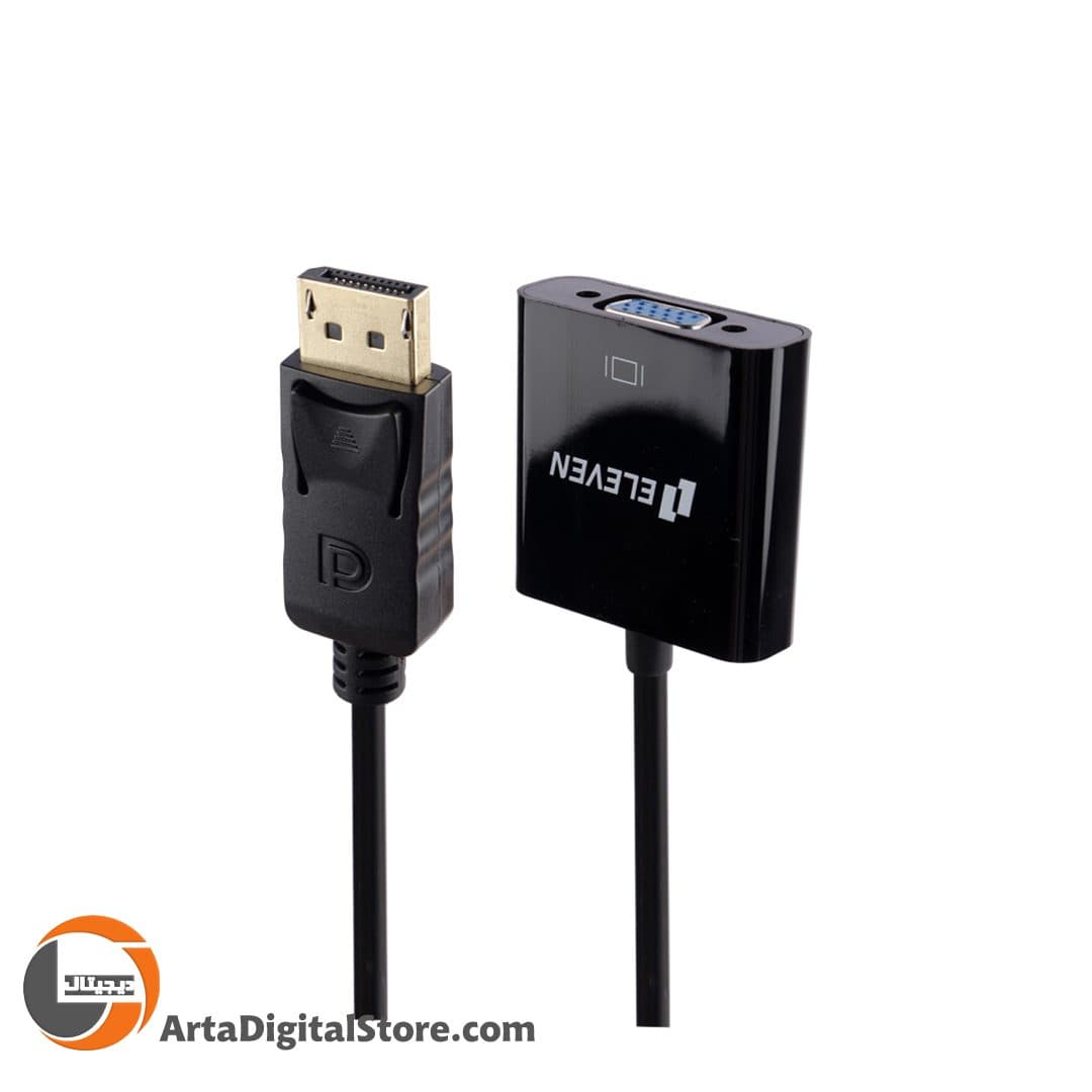 تبدیل Display Port to VGA Eleven Black — تصویر ۲