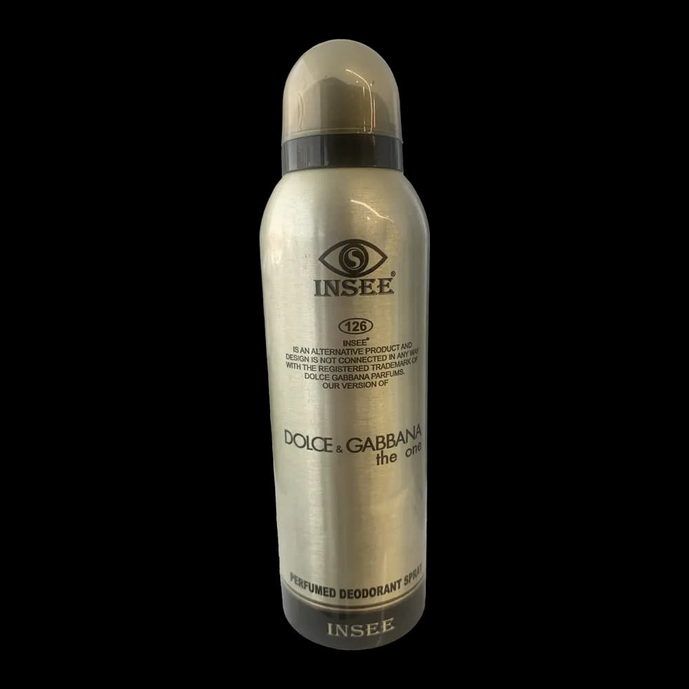 اسپری خوشبوکننده بدن INSEE مدل Dolce & Gabbana The One (ایسی/اینسی) حجم 200 میلی‌لیتر | ماندگاری بالا و پخش بوی قوی