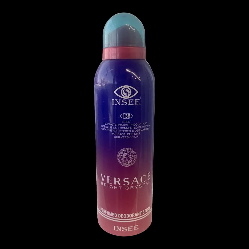 اسپری خوشبوکننده بدن INSEE مدل Versace (ایسی/اینسی) حجم 200 میلی‌لیتر | رایحه خنک، لوکس و انرژی‌بخش
