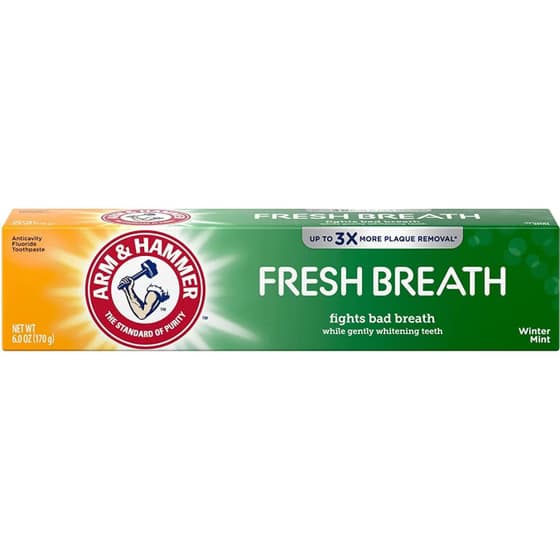 خمیردندان سفیدکننده و خنک کننده آرم اند همر Arm and Hammer Fresh Breath وزن 170 گرم