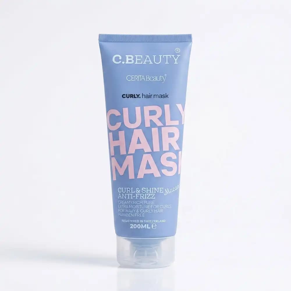 ماسک مو باآبکشی سریتا بیوتی (C BEAUTY) مدل موی فر Curly Hair حجم 200 میلی لیتری