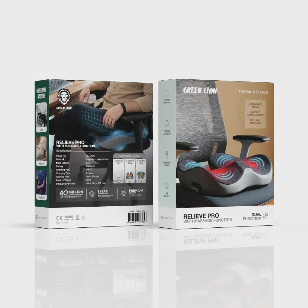 تشک نشیمن ماساژور گرین لاین Relieve Pro — تصویر ۶