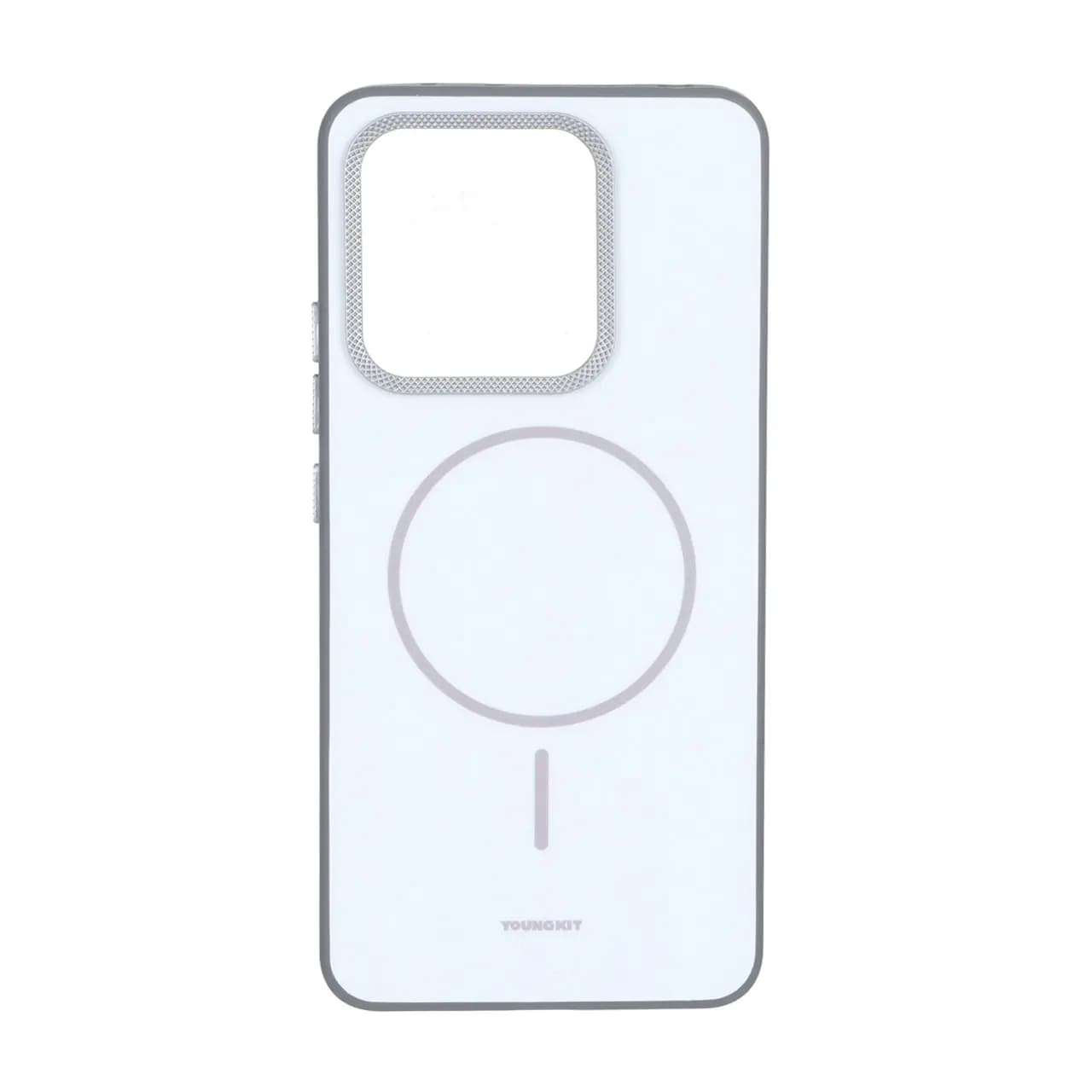 قاب Youngkit طرح مگ سیف دور لنز کربن Xiaomi Redmi Note 13 4G – سفید