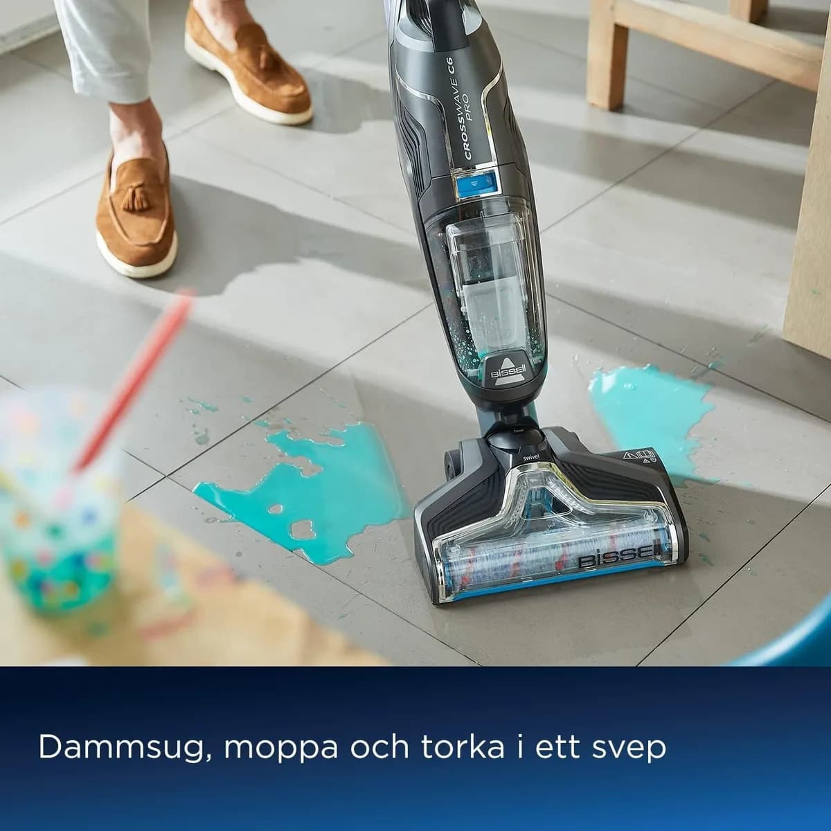 جاروشارژی و زمین شوی بیسل مدل (CROSSWAVE C6 CORDLESS (3566E – گارانتی شرکتی بیسل ایرانیان — تصویر ۴
