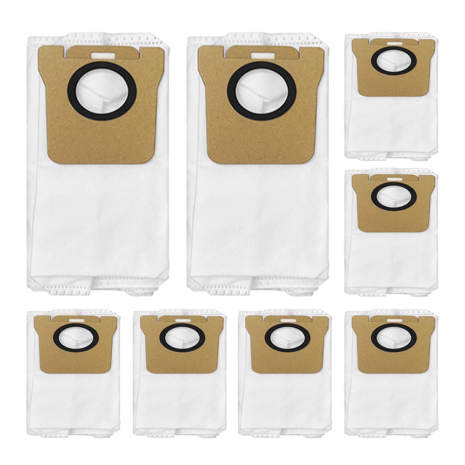پاکت 8 عددی جارو رباتیک مناسب شیائومی دریم مدل های Dust Bags for Dreame L10s Ultra / L10 Ultra/ L20 Ultra, for Xiaomi X10 / X10+ / S10 plus ( ارسال 10 الی 15 روز کاری)
