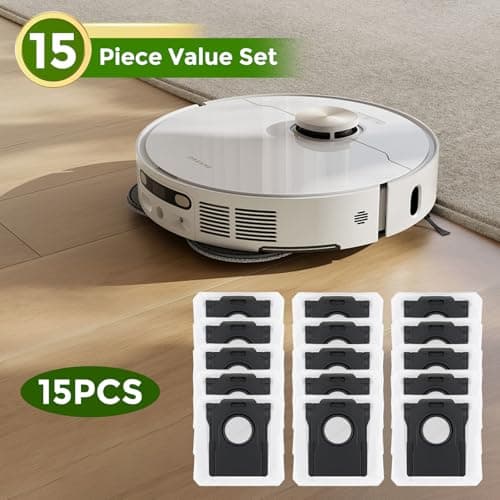 پاکت جارو رباتیک مناسب دریم مدل Dreame X30/X40/X50 Ultra Complete, L10s Pro Ultra Heat/L10s Ultra Gen 2, X40/X50 Master, L40/L50 Ultra, Mova E30 Ultra ( ارسال 10 الی 15 روز کاری) — تصویر ۸