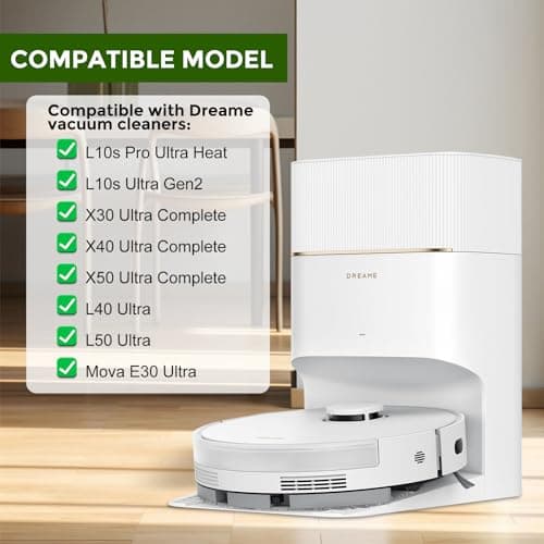 پاکت جارو رباتیک مناسب دریم مدل Dreame X30/X40/X50 Ultra Complete, L10s Pro Ultra Heat/L10s Ultra Gen 2, X40/X50 Master, L40/L50 Ultra, Mova E30 Ultra ( ارسال 10 الی 15 روز کاری) — تصویر ۴