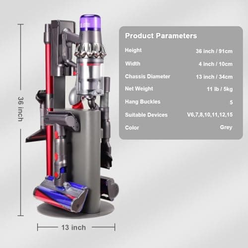 استند جارو شارژی مناسب دایسون مدل های Dyson V7 V8 V10 V11 V12 V15 ( ارسال 10 الی 15 روز کاری ) — تصویر ۷