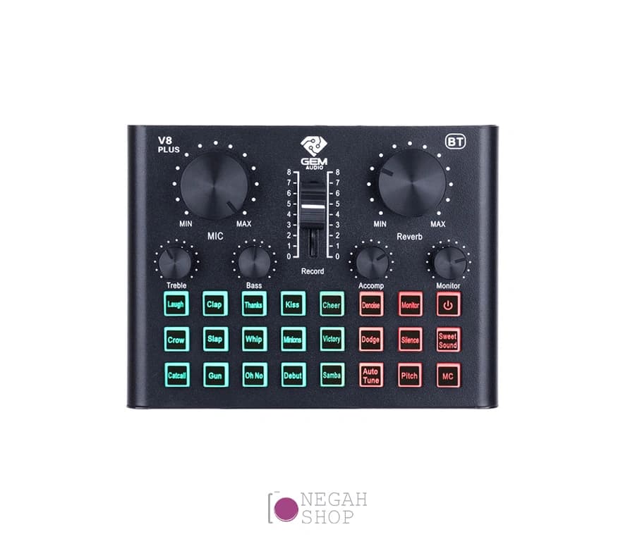 میکروفون کاندنسر Gem Audio GA-800 به همراه کارت صدا V8 Plus — تصویر ۶