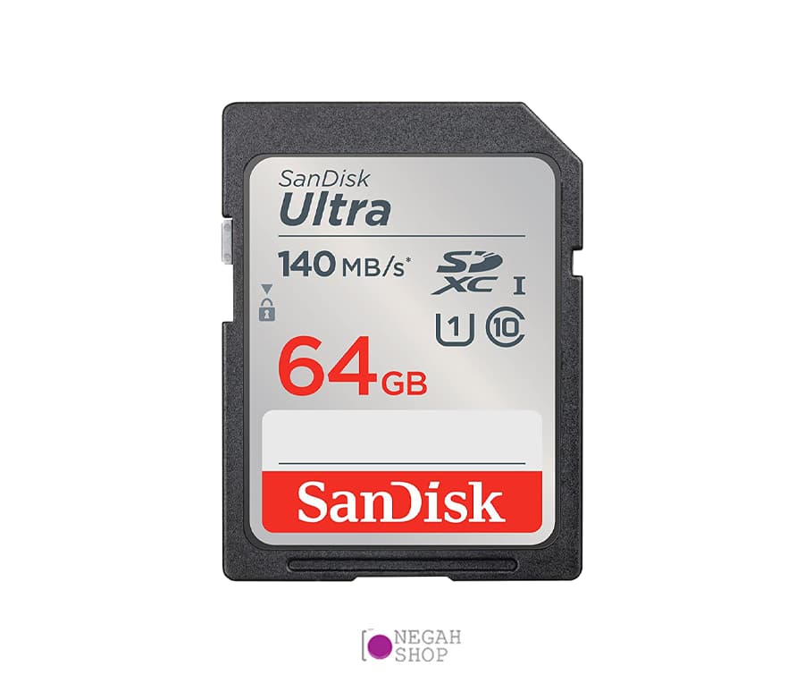 کارت حافظه SD سندیسک (SanDisk Ultra) ظرفیت 64GB سرعت 140MB/s