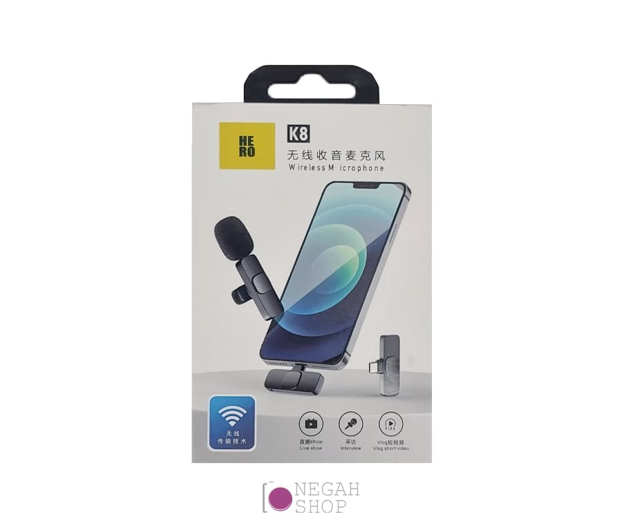 میکروفون بی سیم Hero K8 تک کاناله — تصویر ۵