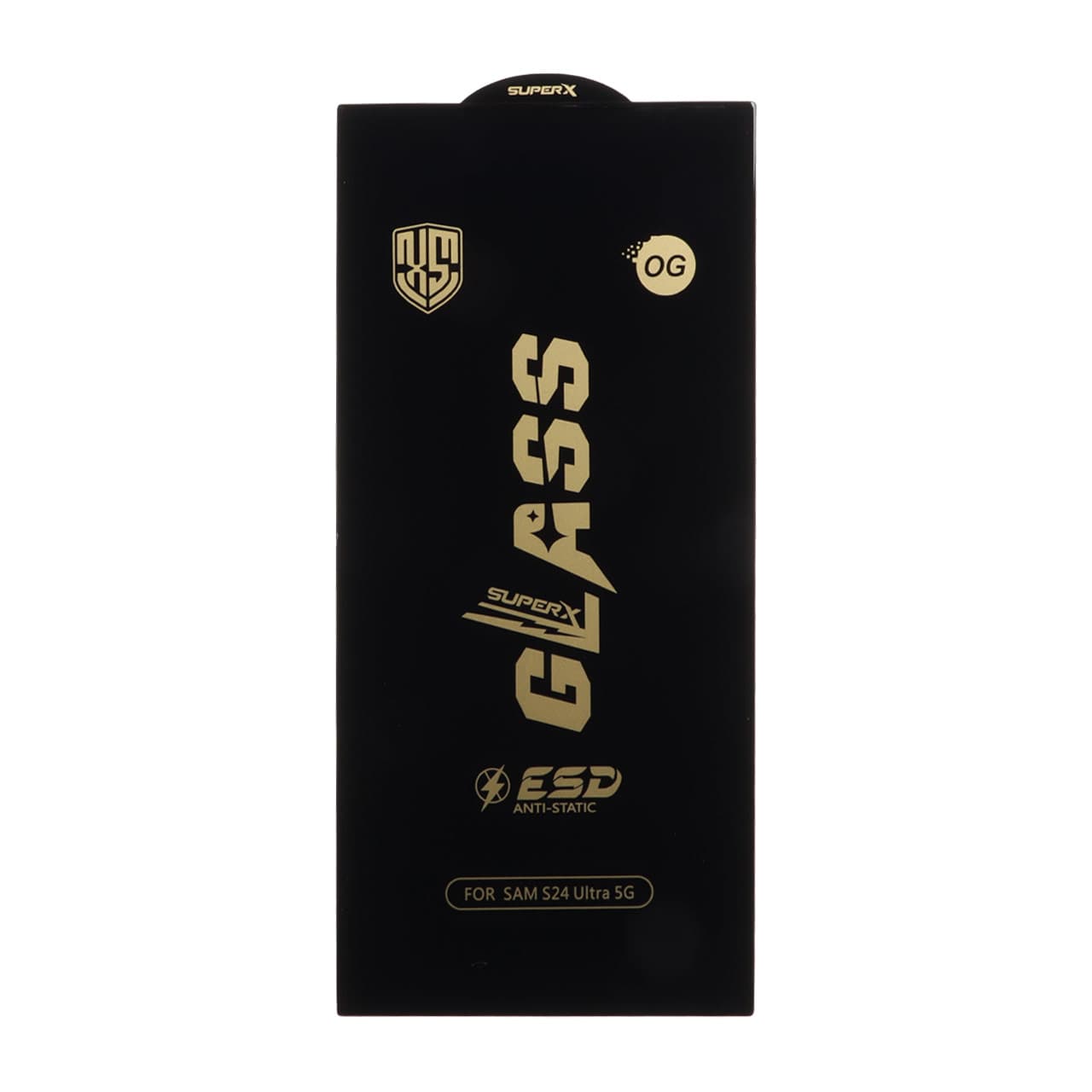 محافظ صفحه نمایش شیشه ای درجه یک Full Cover Super X OG – ESD OVOG مدل Samsung Galaxy S24 Ultra