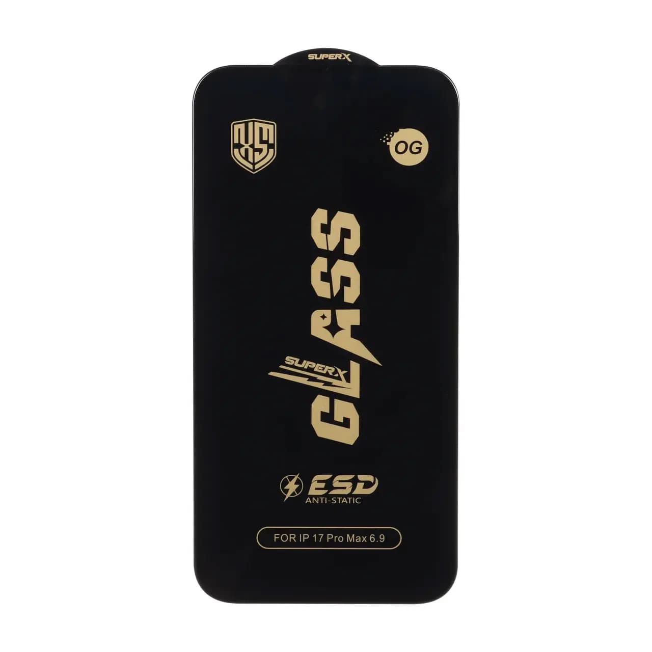 محافظ صفحه نمایش شیشه ای درجه یک Full Cover Super X OG – ESD OVOG مدل Apple iPhone 17 Pro Max / iPhone 18 Pro Max
