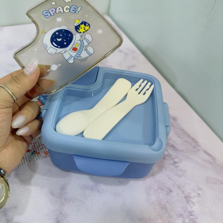 ظرف غذا لانچ باکس فانتزی کودک سه طرح کد 2069 — تصویر ۳