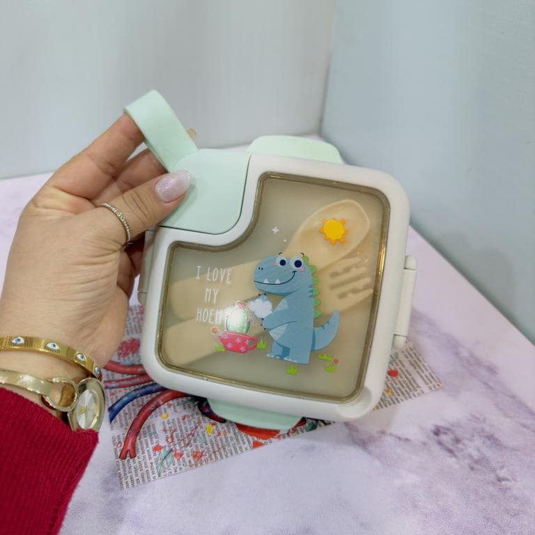 ظرف غذا لانچ باکس فانتزی کودک سه طرح کد 2069 — تصویر ۲