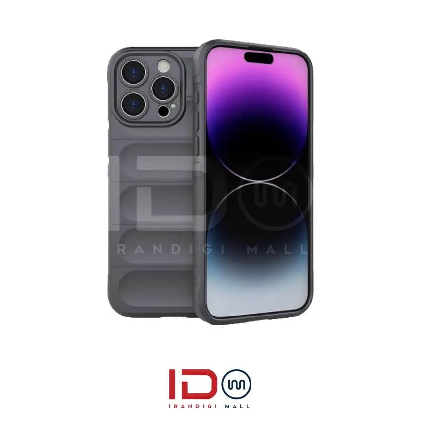 قاب سیلیکونی گوشی اپل IPHONE 14 PRO MAX مدل Magic Shield رنگ طوسی تیره