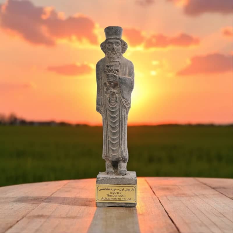 مجسمه تندیس داریوش اول ایستاده کد MO1320 سایز کوچک — تصویر ۸