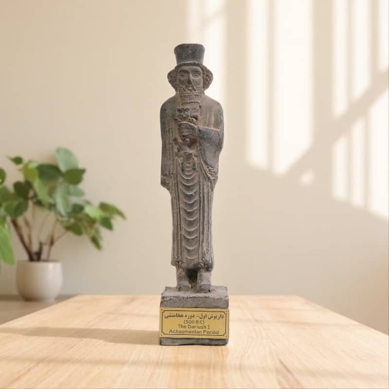 مجسمه تندیس داریوش اول ایستاده کد MO1320 سایز کوچک — تصویر ۳