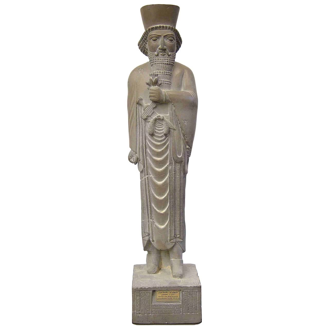 مجسمه تندیس داریوش اول ایستاده کد MO1310 سایز بزرگ