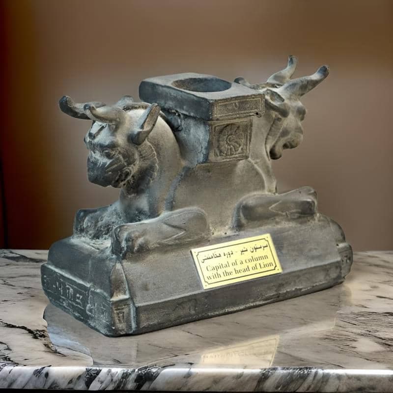 مجسمه سر ستون با سر شیر کد MO180 — تصویر ۴