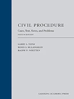 و دانلود نسخه کامل کتاب زبان اصلی Civil Procedure: Cases, Text, Notes, and Problems, Fourth Edition | دانلود کتاب خارجی