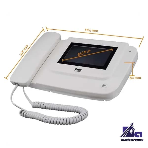 پکیج آیفون تصویری چهار واحدی تابا TVD-1043I با پنل کارتی TVP-1860 CR — تصویر ۵