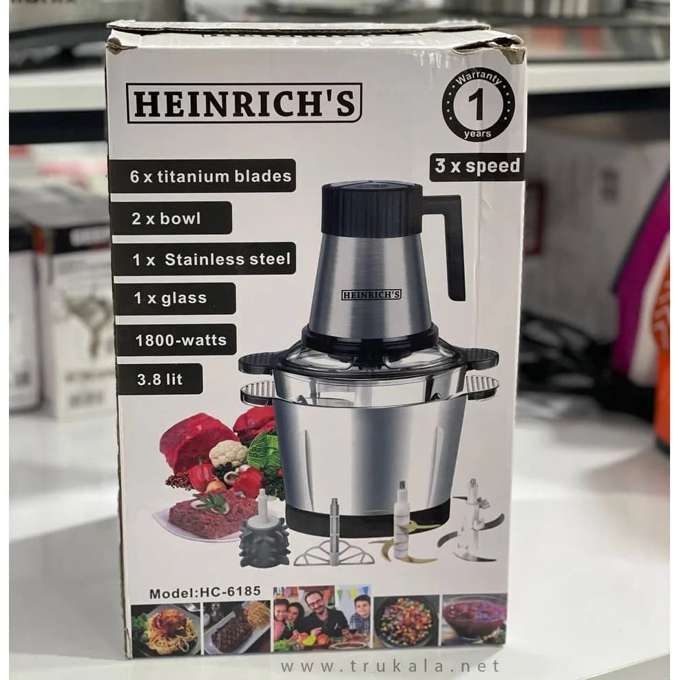 خردکن 2 کاسه هنریچ مدل HC-6185 — تصویر ۷